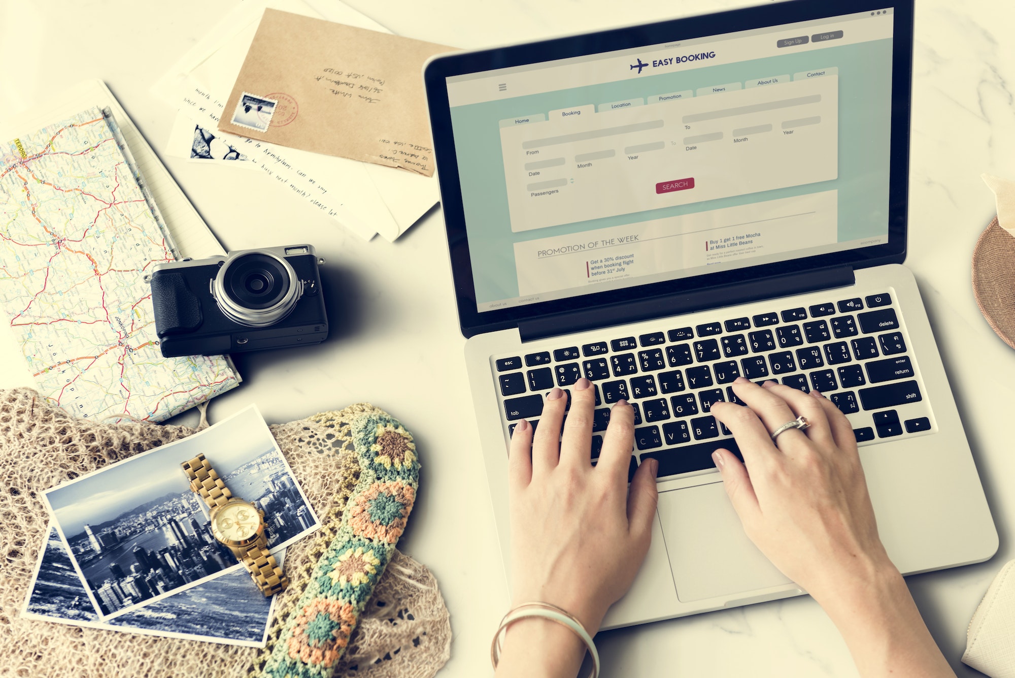 Air Ticket Booking Business Travel Trip Vacation Concept